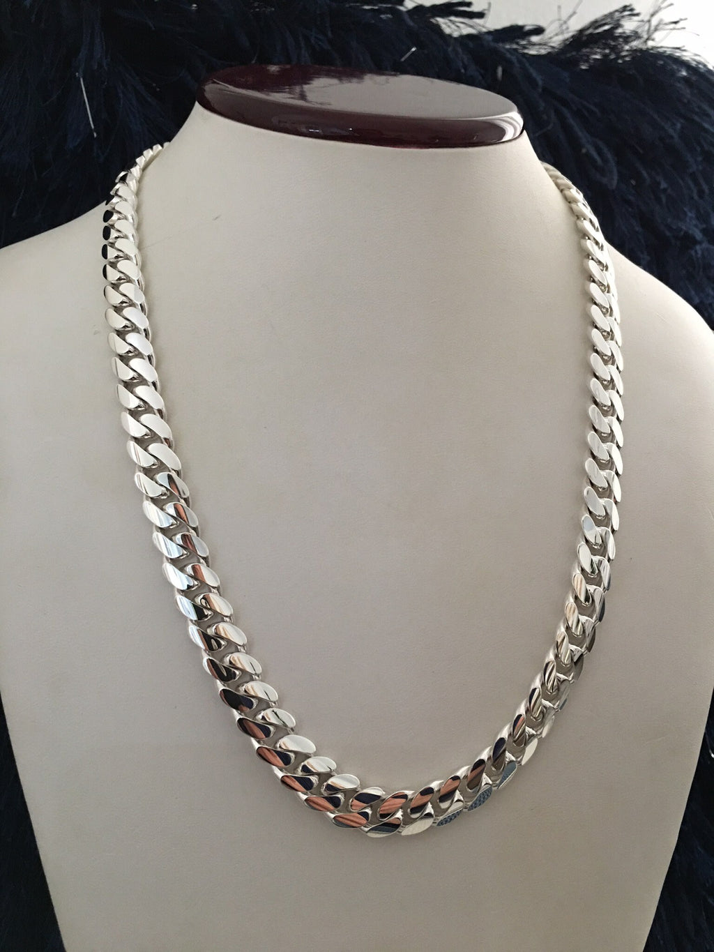 Silver Cuban link chain