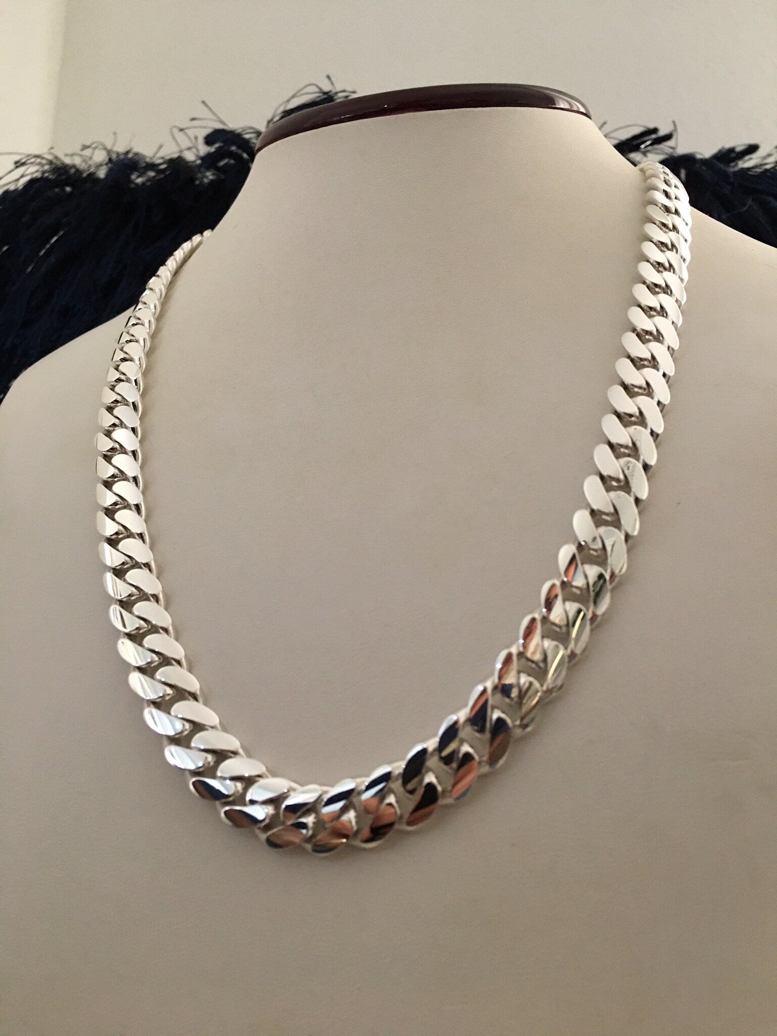Cuban link worn