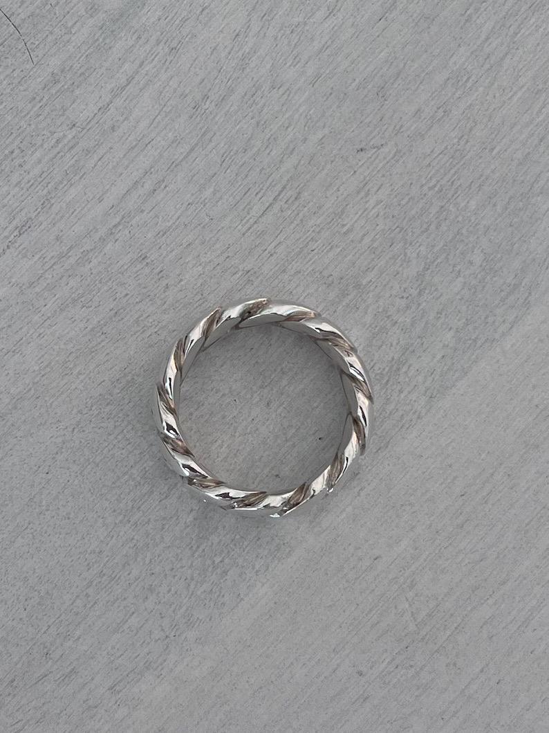 Silver ring detail