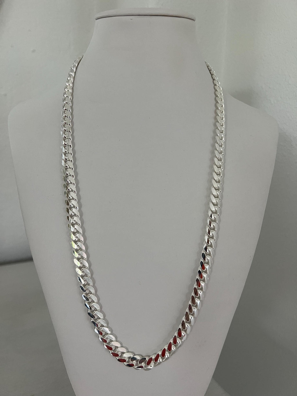 8mm 925 silver Cuban link chain
