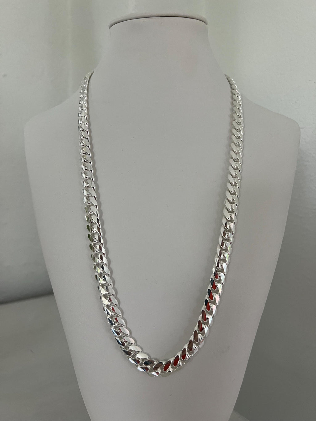 9mm 925 silver Cuban link chain