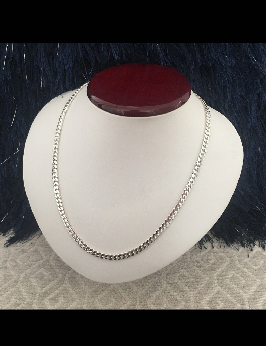 5mm silver Cuban link chain