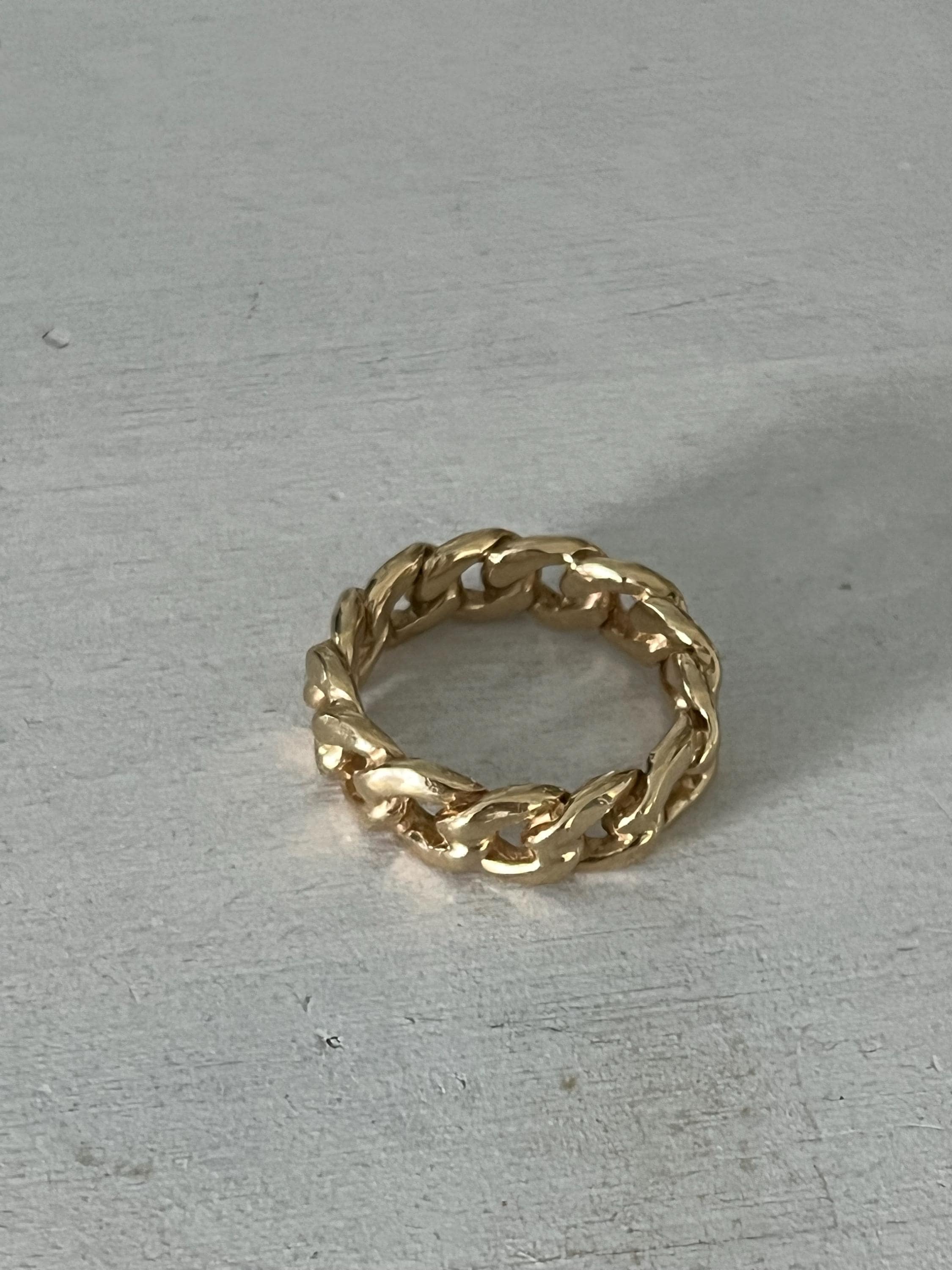 Gold ring worn