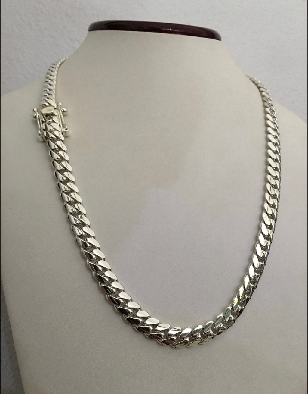 7mm silver Cuban link chain
