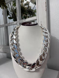 35mm silver Cuban link necklace