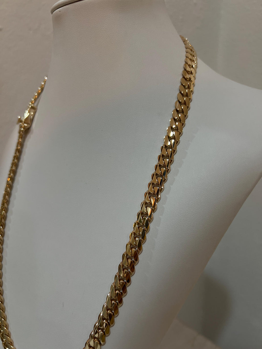 Gold links close up