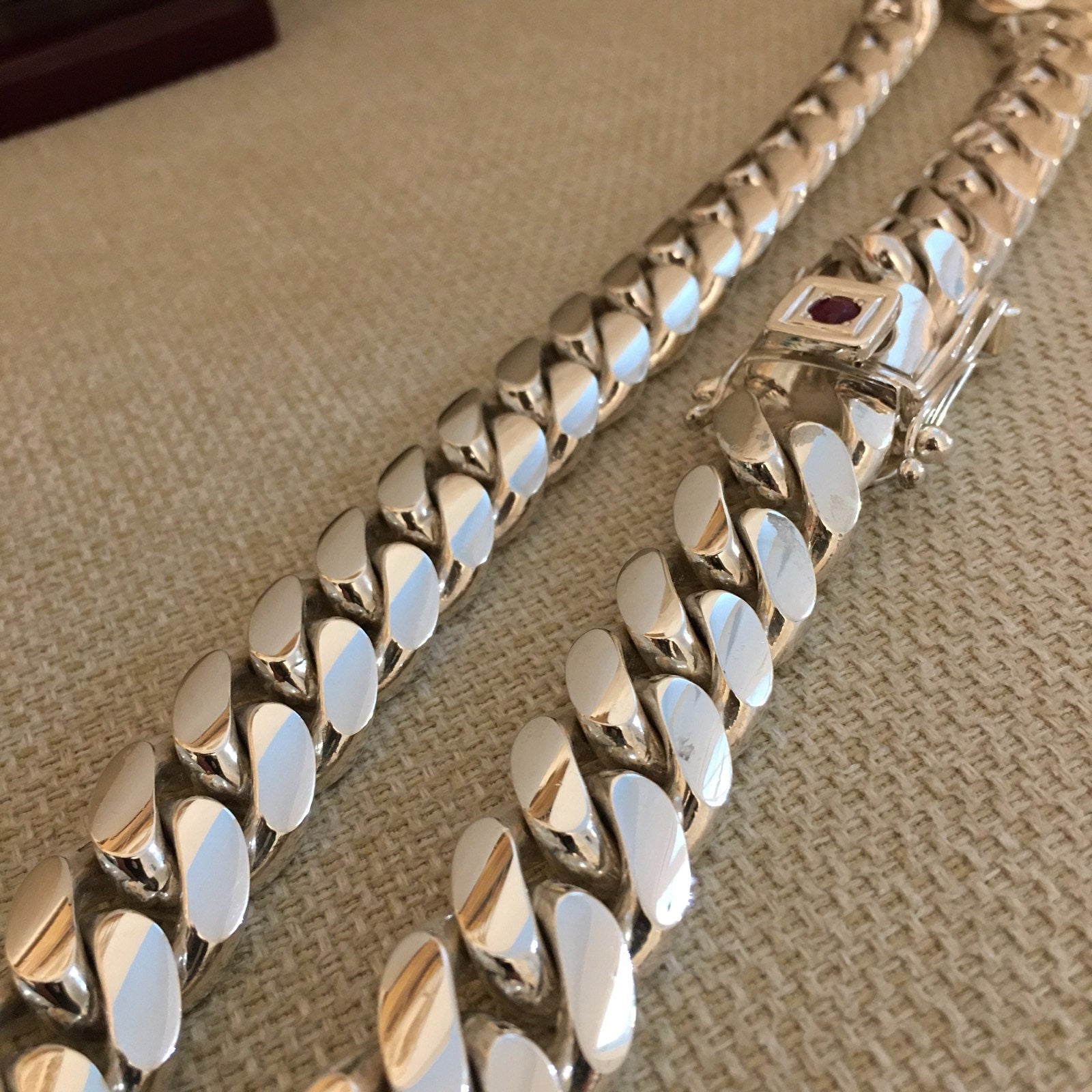 Necklace angle view