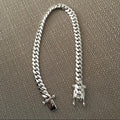 6mm silver Cuban link bracelet