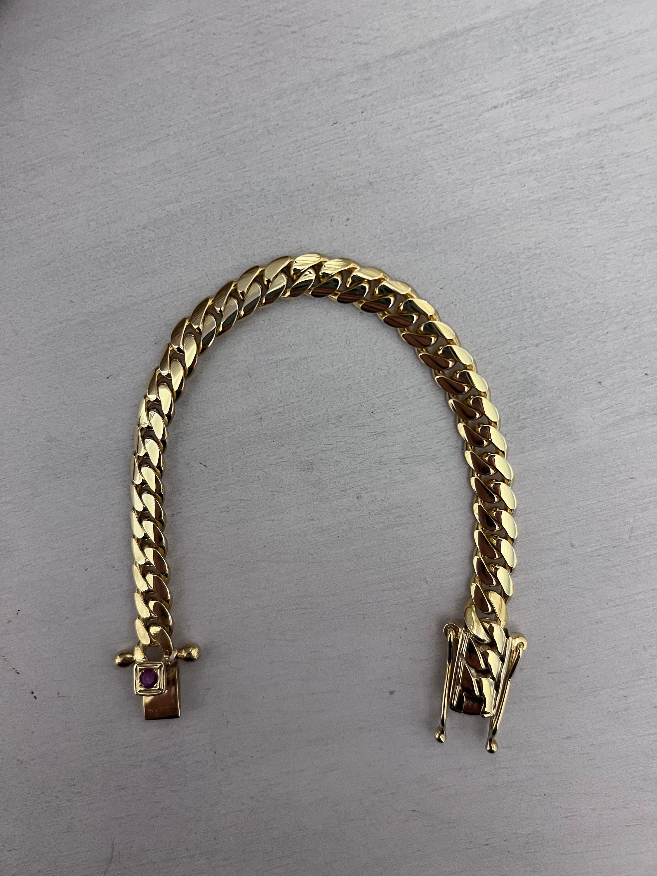 Ruby clasp detail
