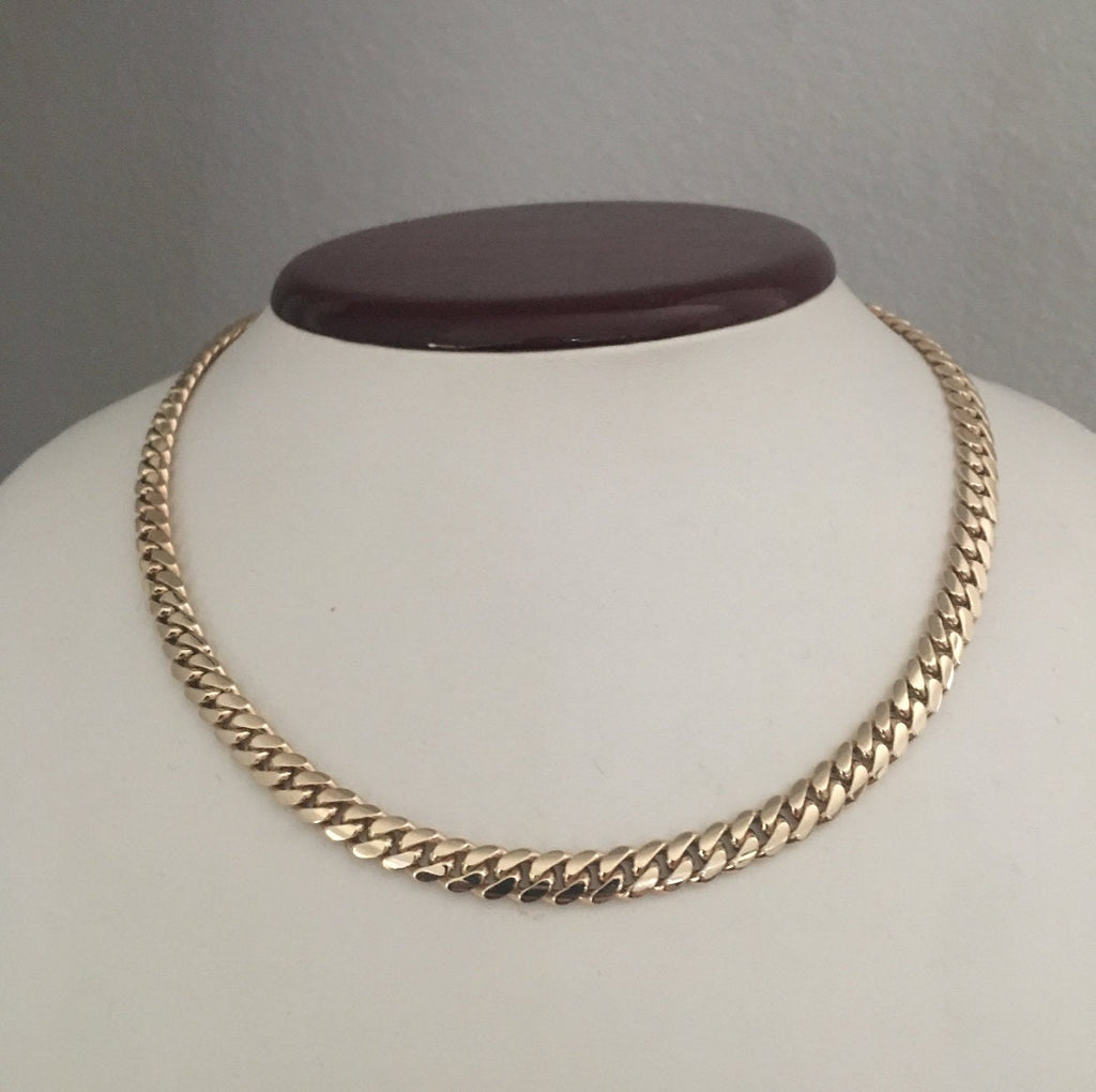 10mm 14K gold Cuban link