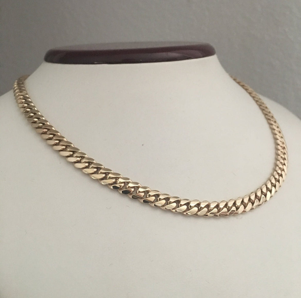 Gold links close up