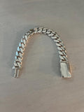 12mm silver bracelet with sleek lock