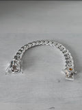 14mm silver bracelet with citrine