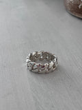 5mm silver Cuban link ring